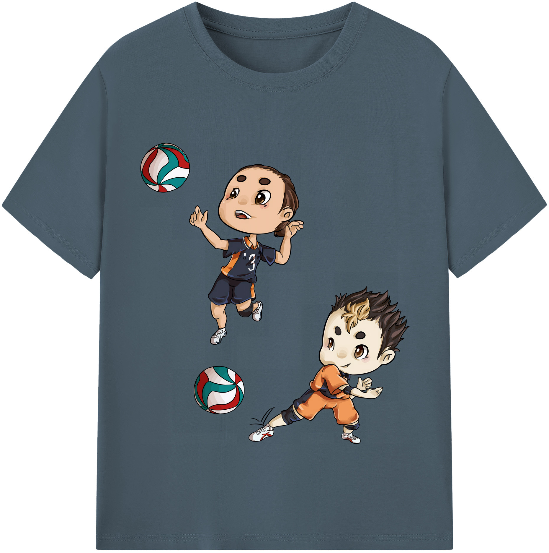 （画像用） ハイキュー!! Haikyu!! 綿100％半袖Tシャツ（フロントプリント）